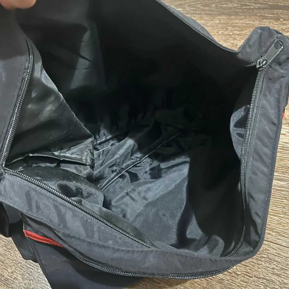 Hugo Boss Black and Red Messenger Bag